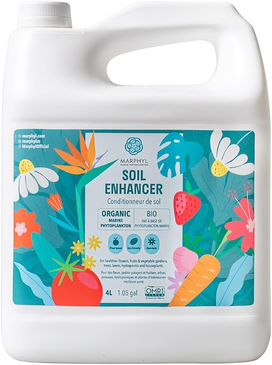 MARPHYL All-Purpose Plant Food Organic Nutrient-Rich Fertilizer & Soil Enhancer for Indoor & Outdoor Flowers, Vegetables, Succulents, Bamboo & Hydroponics