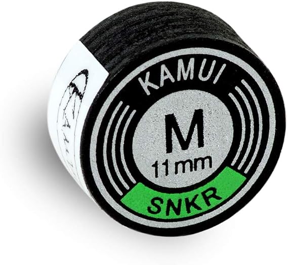 KAMUI Snooker Black Laminated Billiard CUE TIP - 1 pc (Medium, 11 mm)