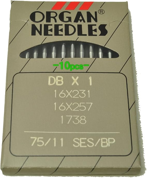 Organ Sewing Machine Needles DBx1 Size 75/11BP 10PCS