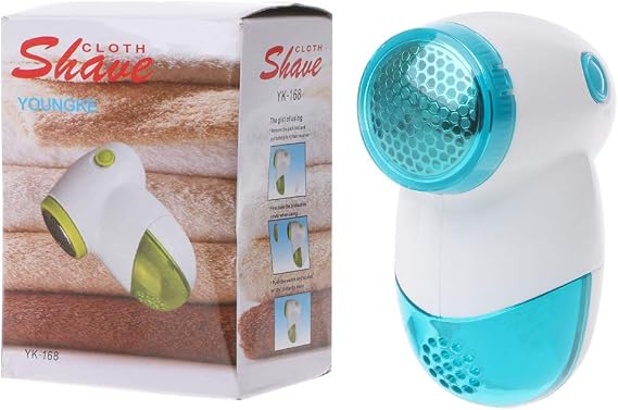 Fabric Shaver Lint Remover Lint Shaver Defuzzer Sweater Shaver for Clothes and Furniture Rechargeable Remover, Blue