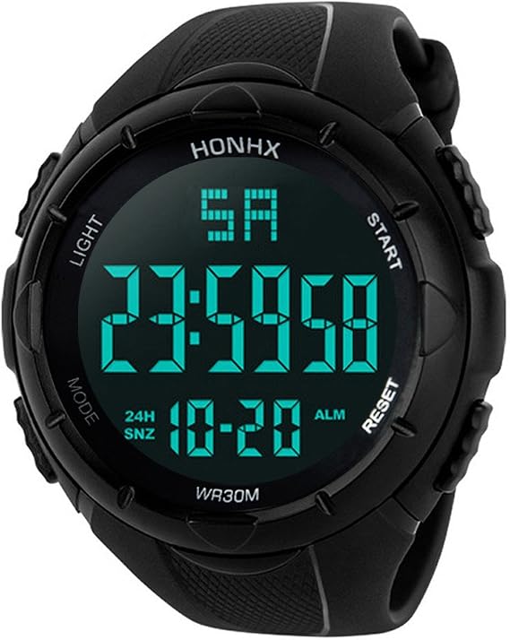 Digital Luxury Men Watch Wrist Waterproof Analog LED Sport Men's Watch Analog Watch