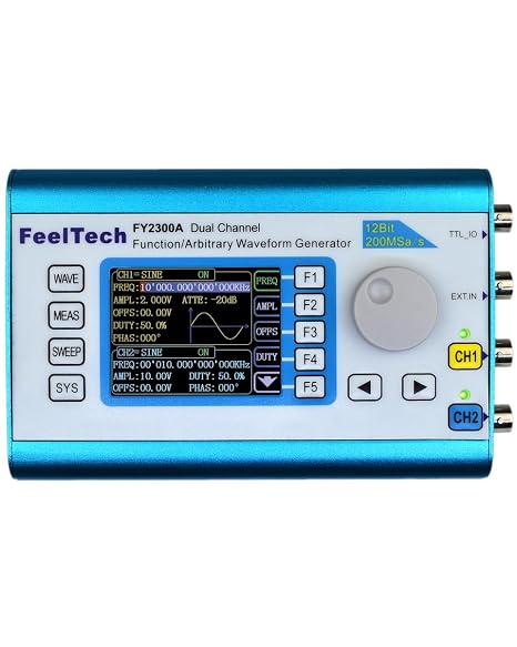 FY2300 12M 20M Digital DDS Dual-Channel Function Frequency Meter Multifunctional Higher Stability Signal Generator(FY2300 20M)