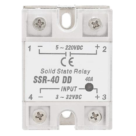 Solid State Relay, Solid State Relay SSR-40 DD 40A 5-220VDC Solid State Relay for Industrial Automation processes