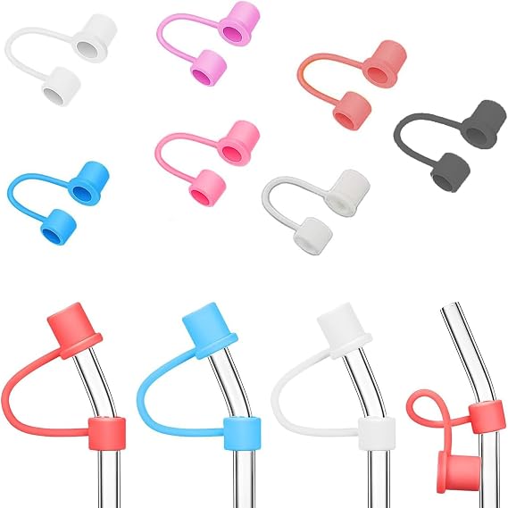 Microcase Yeti ve Stanley Termoslar için Esnek Silikon Pipet Ucu Koruma Kılıfı 8mm-AL4950 (Şeffaf)