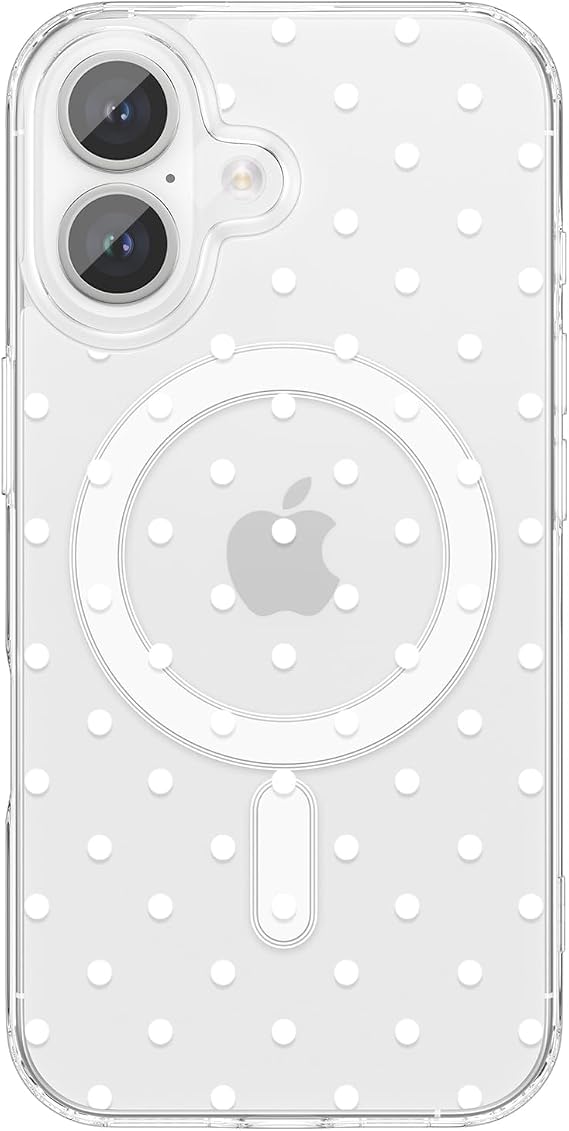 ZTOFERA Cute Polka Dot Case for iPhone 17 6.3",White Dot