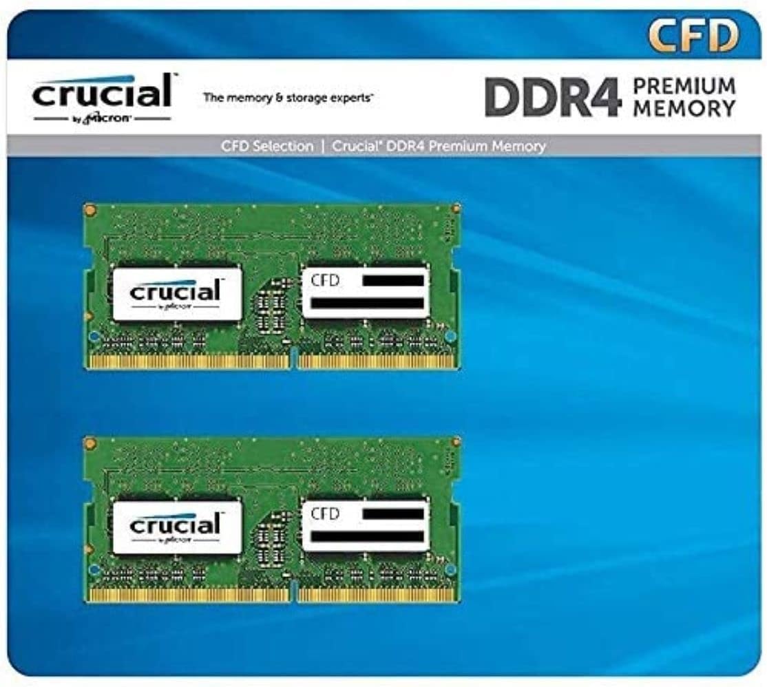 CFD Sales Laptop Memory DDR4-2666 PC4-21300 8GB x 2 16GB Compatibility , 260pin Crucial by Micron W4N2666CM-8GR