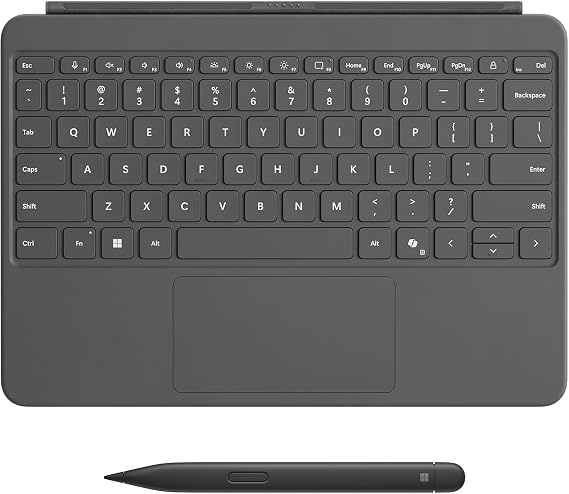 Microsoft Surface Pro 12-inch Keyboard with Slim Pen | Compatible with Surface Pro Copilot + | Slate