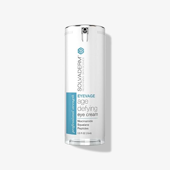 Solvaderm Eyevage Anti-Aging Eye Cream Reduces Dark Circles, Puffiness, Fine Lines & Wrinkles Hydrating & Firming Under Eye Treatment for Bags, Crows Feet Dermatologist-Recommended Skincare