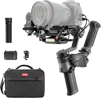 Zhiyun Weebill 2 Pro, 3-Axis Gimbal Stabilizer for DSLR & Mirrorless Cameras 2.88 Touchscreen, W Image Transmitter AI, FocusZoom Control Motor 2.0 and Mastereye Visual Controller VC100