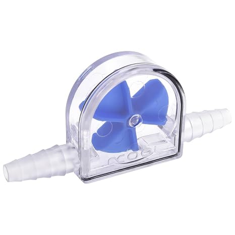 Alphacool Eisfluegel Flow Indicator, Blue Fins, Clear Body