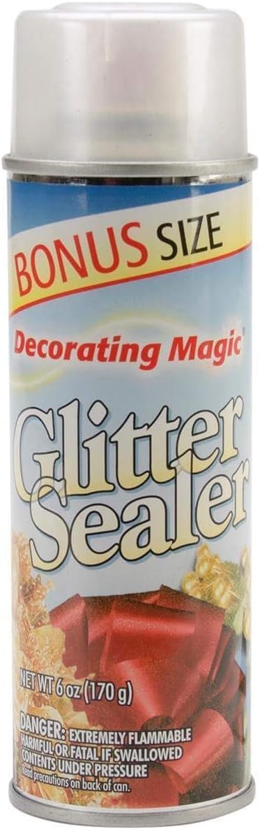 Chase Decorating Magic Spray Glitter Sealer, 6-Ounce, Clear