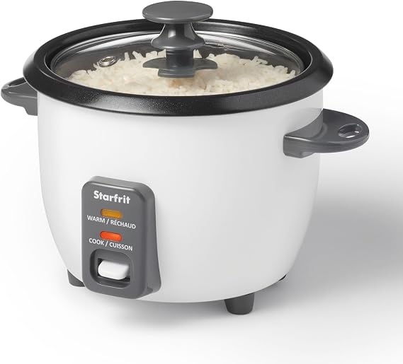 Starfrit Electric Rice Cooker, 6 Cups, Ceramic Nonstick, 300W