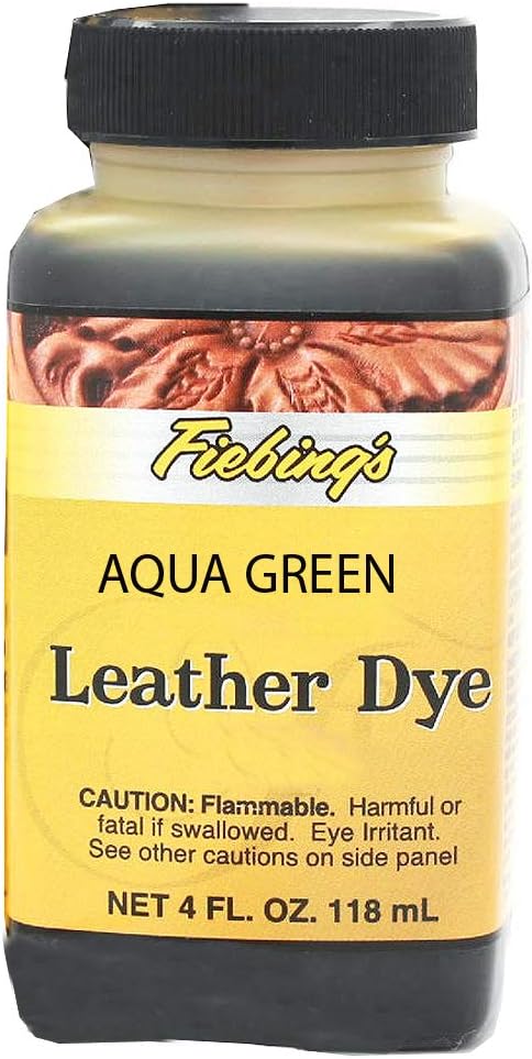 Fiebing's Leather Dye (4 Fl Oz, Mahogany) - Alcohol-Based, Penetrating, Permanent Dye for Shoes, Boots, Belts, Bags, Furniture - Includes Wool Dauber Applicator - Recolor & Restore Leathercraft