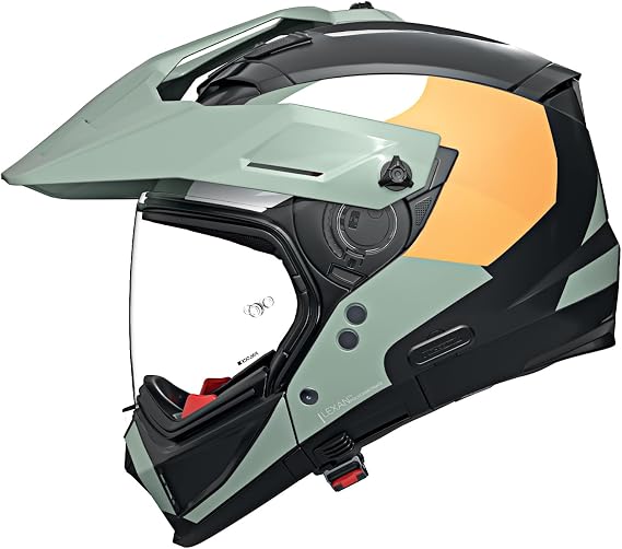 NOLAN N70-2X 64512 Off-Road Motorcycle Helmet, SELVADO Green/Gray/348, L Size, 23.2 - 23.6 inches 59 - 60 cm