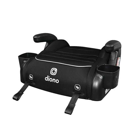 Diono Connect3 RXT Backless Booster, Slim Fit 3-Across in Many Mid-Sized Sedans and SUVs, for Children from 40-120 lbs., Lightweight with Latch connectors