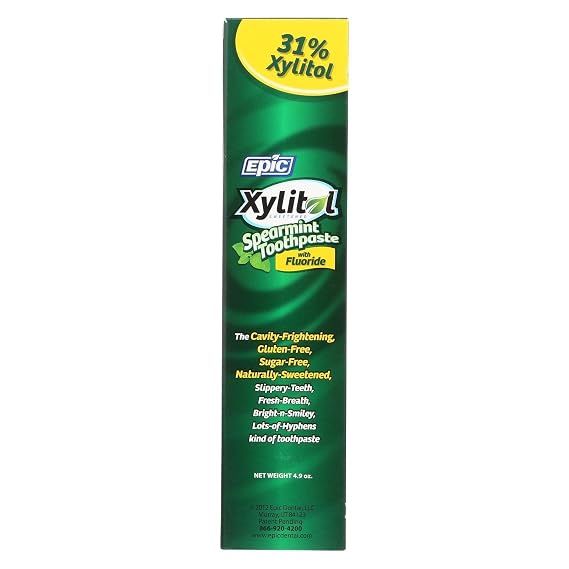 Epic Dental Fluoride and Xylitol Toothpaste, 4.9 Ounce
