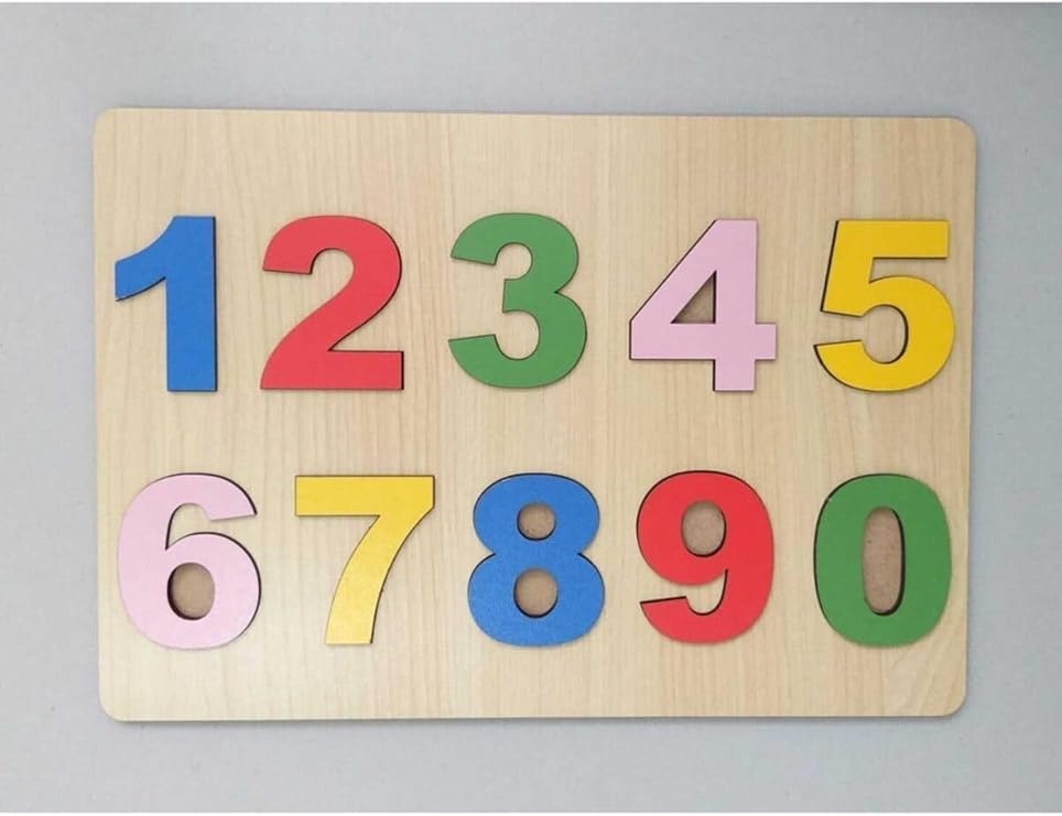 Renkli Ahşap Rakamlar Tablası 876858757567576