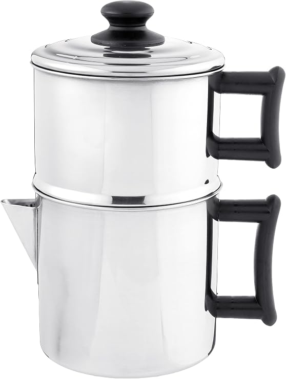 Lindy's Stainless Steel 10 Cup Drip Coffee Maker, Stovetop Coffee maker, Coffee Pot