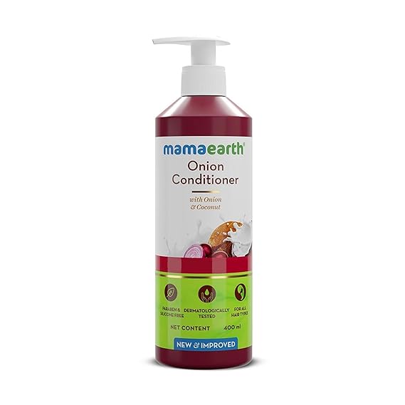 MAMAEARTH Onion Conditioner with Onion & Coconut 13.53 Fl Oz (400ml)