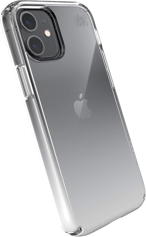 Speck Products Presidio Perfect-Clear Ombre iPhone 12 Mini Polycarbonate, Shock-Absorbent Case, Clear/Atmosphere Fade