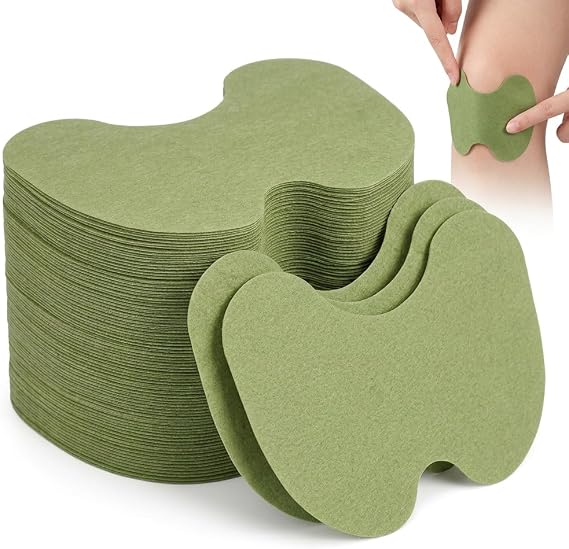 100PCS Knee Pain Relief Patches, Wormwood Herbal Heat Patches