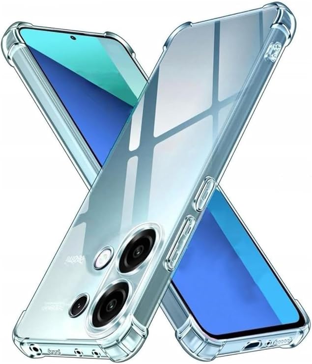 Xiaomi Redmi Note 13 4G Compatible Cover Camera Protected Airbag Antishock Corner Protected Transparent Silicone Case