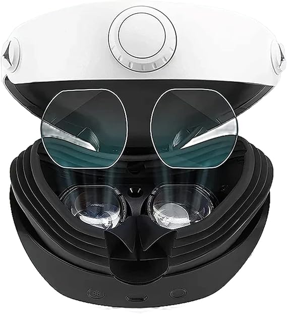 PS5 VR2 レンズプロテクターカバー PlayStation VR2 ヘッドセット PSVR2 アクセサリー 傷防止 TPU メガネ フィルム 4個パック