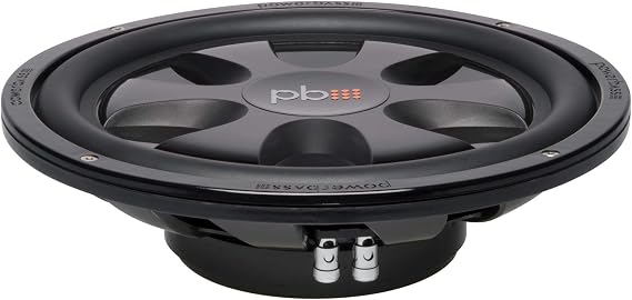 Powerbass S12TD 12-Inch Dual 4 Ohm Thin Subwoofer