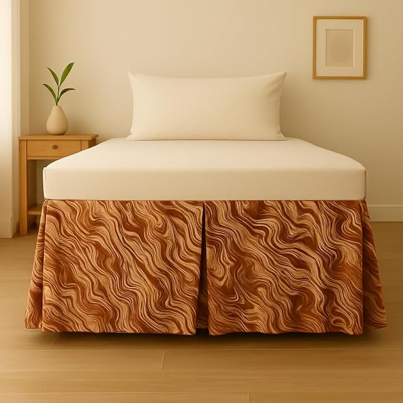 DaDa Bedding BM6169L-1 King Midas Bed Skirt, Queen