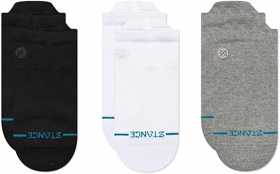 Stance Icon Low Tab Casual Socks 3-Pack, Cotton Blend Socks, Arch Support