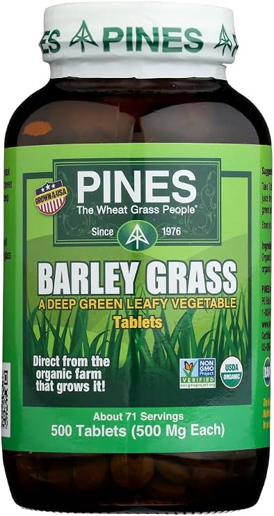 Pines Barley Grass 500 Milligrams 500 Tabs