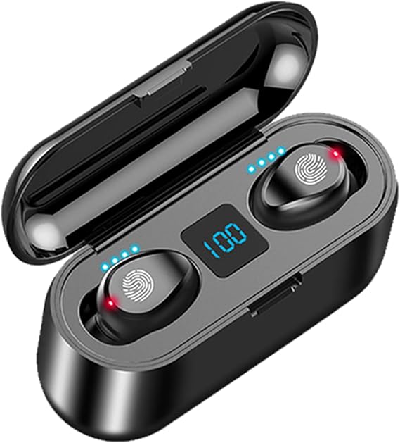 True Wireless Earbuds, 2024 Bluetooth Headphones 5.3 Earbuds, Waterproof Touch Control Ear Buds in-Ear Built-in Mic, with LED Power Display, IP7 Waterproof Earphones Sport Headset - Model 1