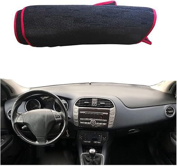 Car Dashboard Covers Non-Slip Mat Car Inner Dashboard Cover for Dash Carpet Sun Shade Cape For Fiat For Bravo 2007 2008 2009 2010 2011 2012 2013 2014 LHD(3)