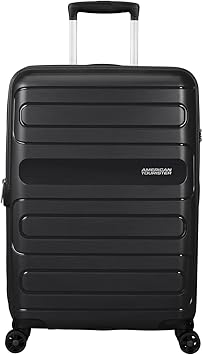 American Tourister Sunside - Spinner M, Expandable Case, 68 cm, 72.5/83.5 L, Black