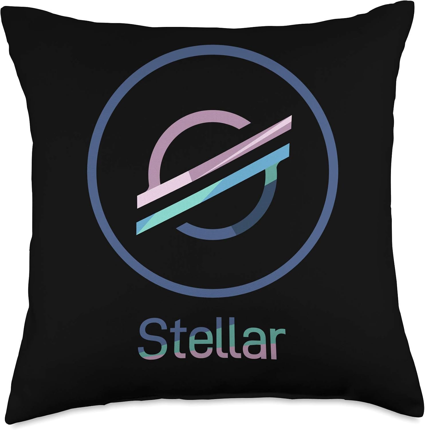 Stellar XLM Logo Digital Cryptocurrency Protocol Throw Pillow