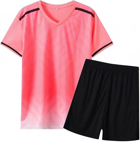 kids Football Kit Boys Girls Football Jersey Sport Training Suit
