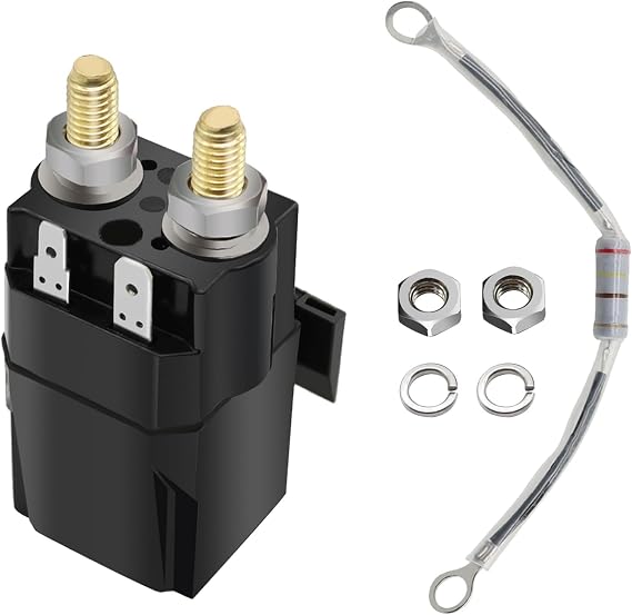 48 Volt Solenoid Compatible with DS Precedent Tempo Golf Carts | Replaces 102865901 1028659-01 101908701 1014947, Standard Voltage Circuit, Compact Mount Dimension