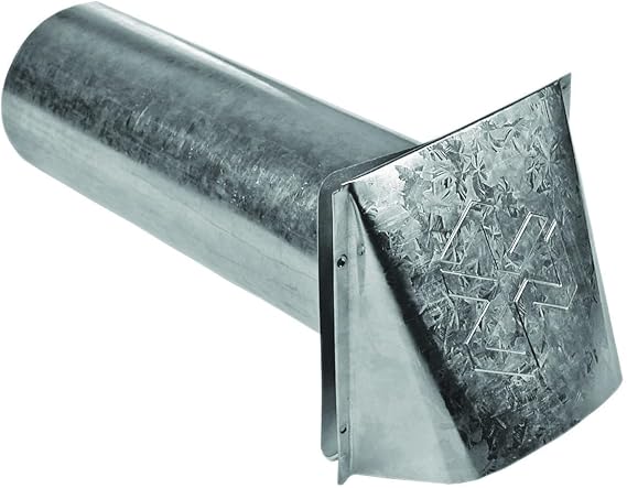 Builder's Best 110889 Thru-wall Dryer Vent Hood, 4", Galvanized