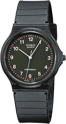 Casio Mens Analogue Digital Automatic Watch with Strap S7234193, Black, Bracelet