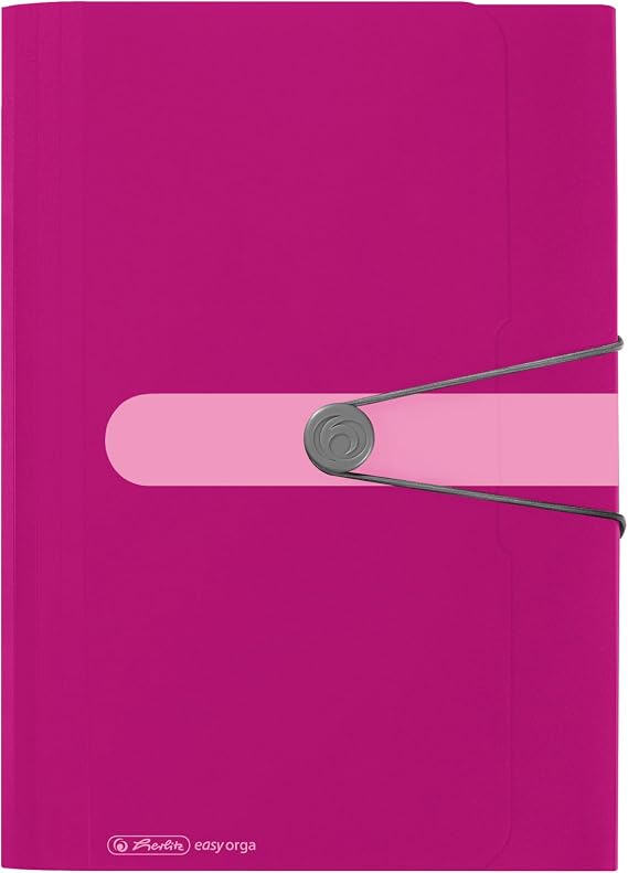 Herlitz Folder for Documents A4 Polypropylene 12 Compartments raspberry A4