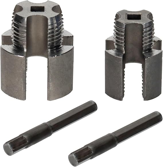 Internal and External Pipe Thread Processing Tools, Electric Drill Compatible PVC Pipe Thread Processing Kit, Suitable for Re-Threading Tools for 1/2 Inch and 3/4 Inch Pipe Sizes