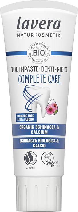 Lavera Organic Echinacea and Fluoride Free Complete Care Toothpaste New 2.54 fl oz