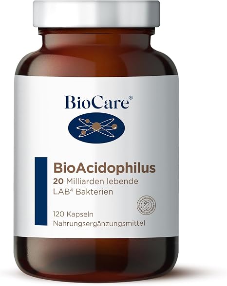 BioCare BioAcidophilus 120 Capsules LAB4 complex of living bacteria