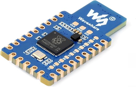 waveshare RP2350-One, Onboard PCB Type-A Plug, 4MB Flash MCU Board Based On Raspberry Pi RP2350A Dual-core & Dual-Architecture Microcontroller
