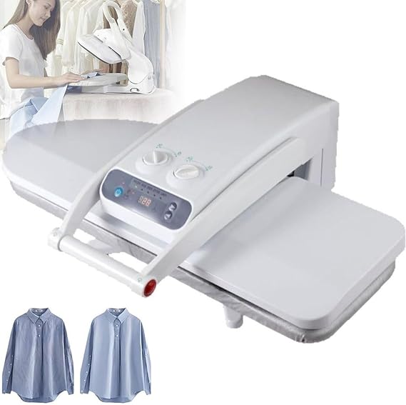 Commercial Steam Ironing Press Machine Digital Steam Press for Clothes with LED Screen, 5 Temperature Settings, Steam Press Machine for Home & Commercial Use 1800W-withoutbracket