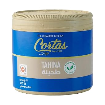 Cortas Premium Lebanese Tahini 1 LB, All Natural Sesame Paste