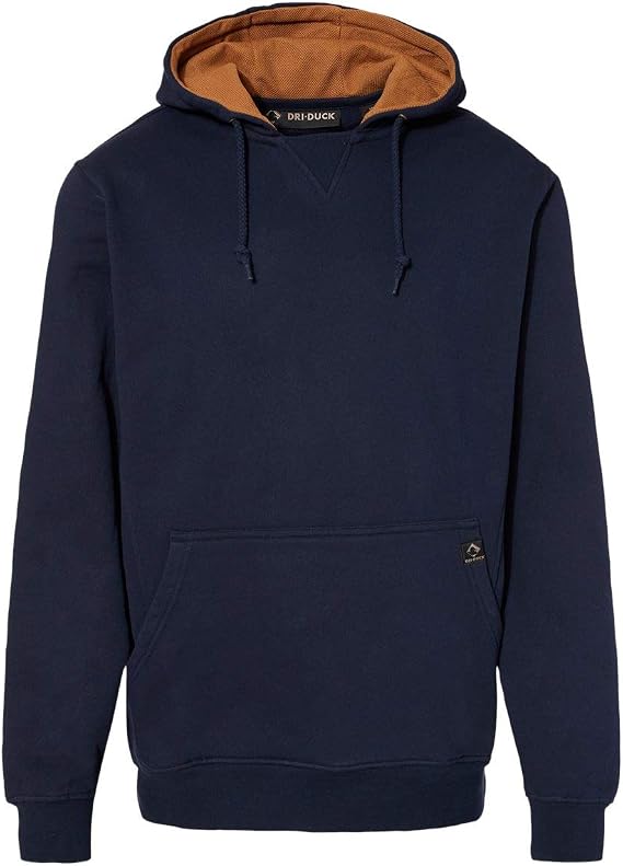 DRI DUCK Woodland Men's Heavyweight Hoodie, X-Large, Navy