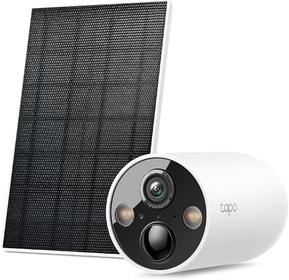 Tapo C425 KIT, 2K 4MP QHD, AI Desteği, Renkli Gece Görüşü, Şarj Edilebilir, Su Geçirmez, Yerel/Bulut Depolama, 150° Geniş Açılı, Güneş Paneli Dahil, Kablosuz Bataryalı Güvenlik Kamerası Kiti