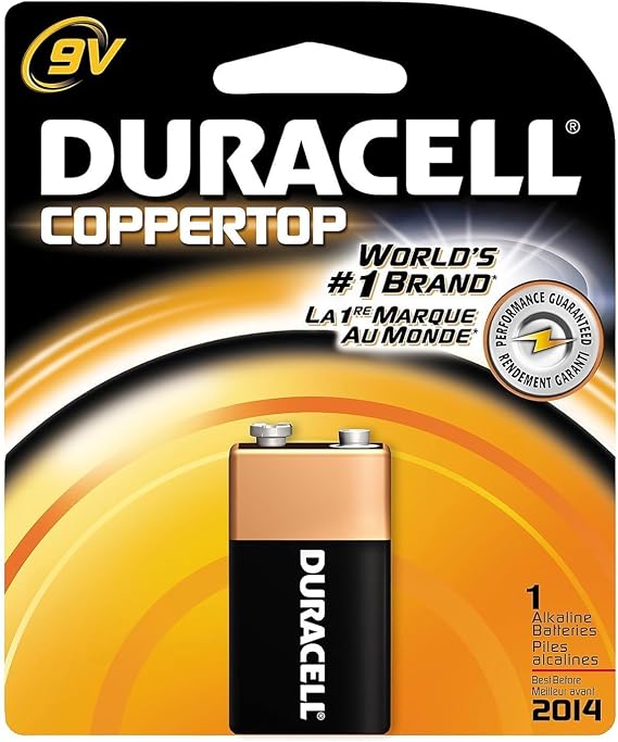 Duracell Alkaline 9V Battery, 1 Count