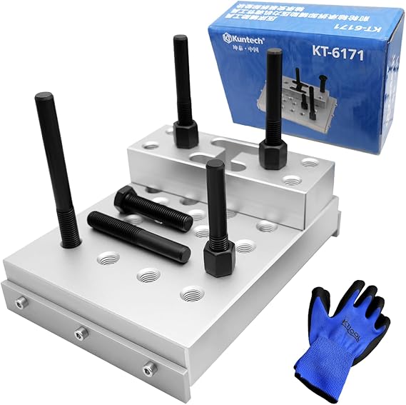 KTPROT Universal Drill Press Support Block Plate Tool Kit - 30 Ton